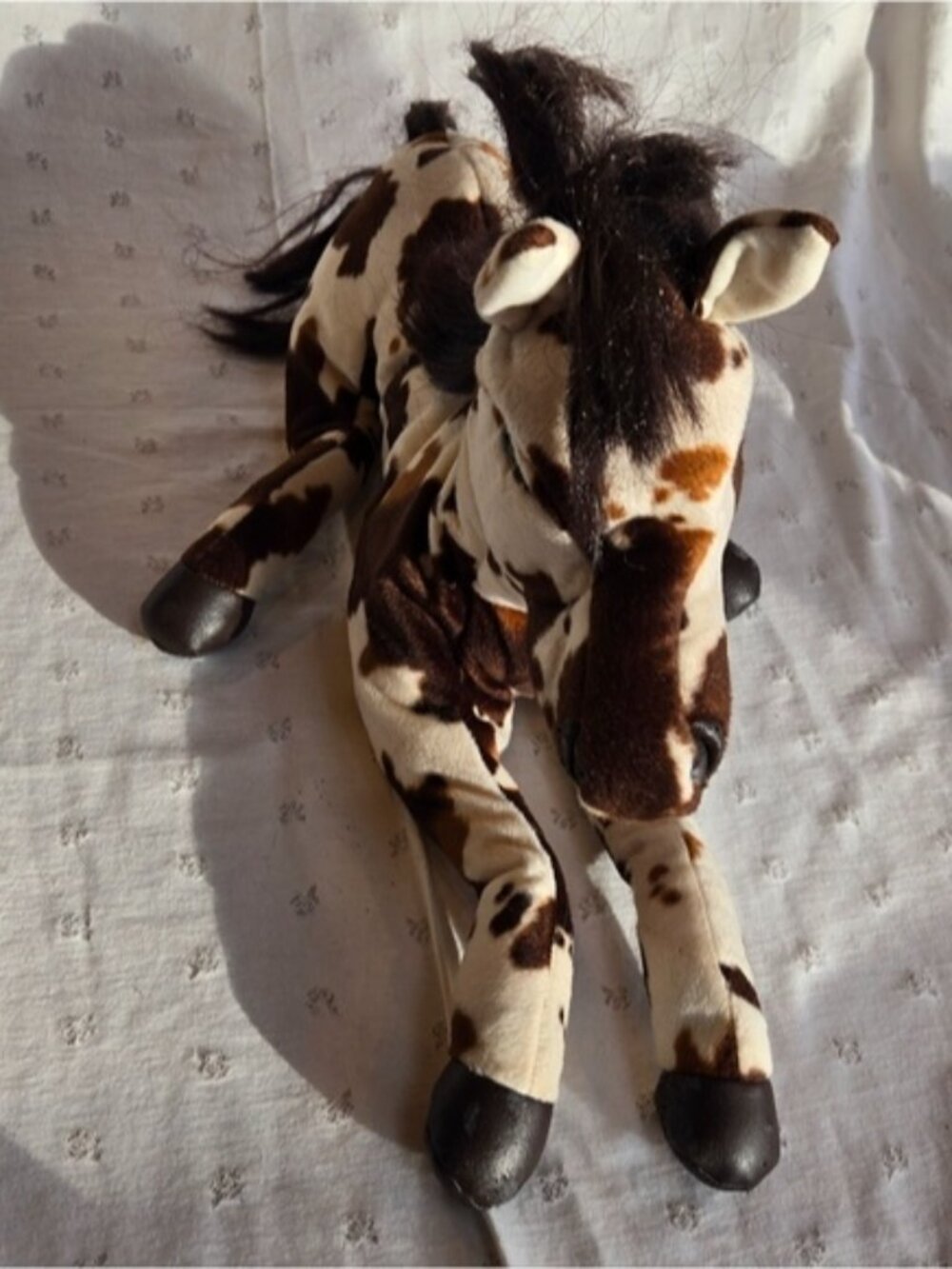 Folkmanis Puppets Brown and White Plush Paint Horse Toy